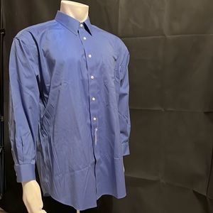 Joseph A. Banks Cobalt Blue Mens Dress Shirt 17 33